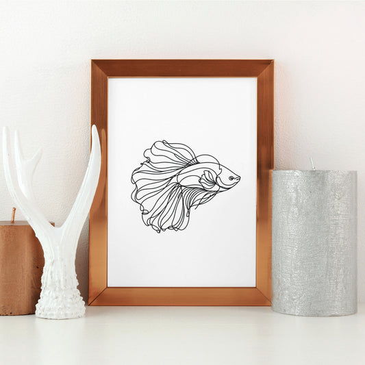 Betta Fish Digital Decor