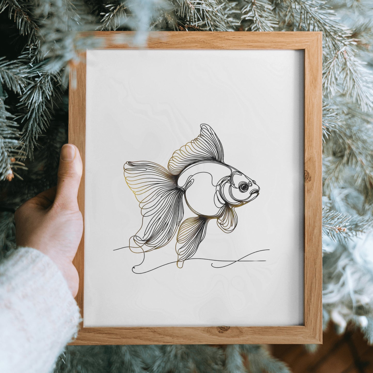 Gold Fish Digital Decor