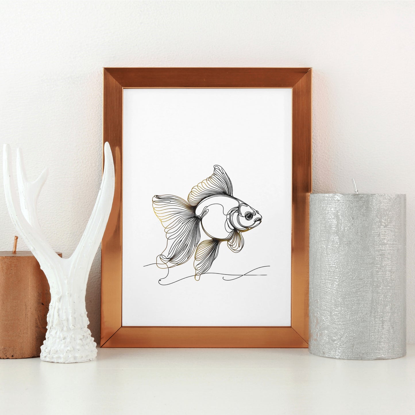 Gold Fish Digital Decor