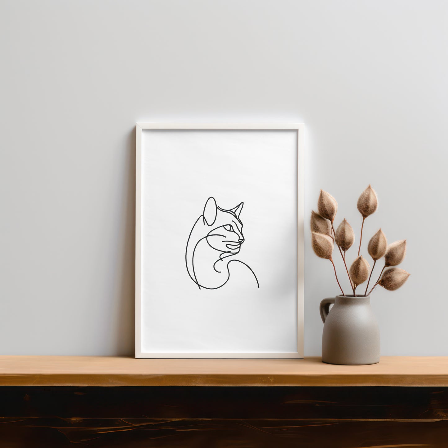 Cat Digital Decor Print