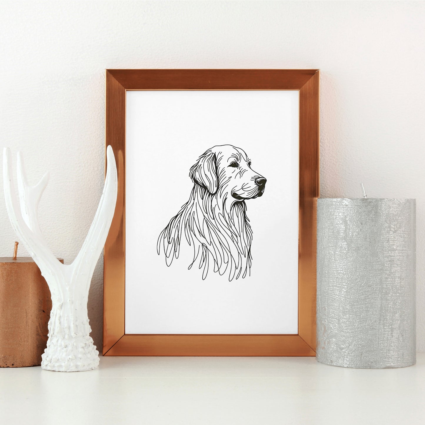 Golden Retriever Digital Decor