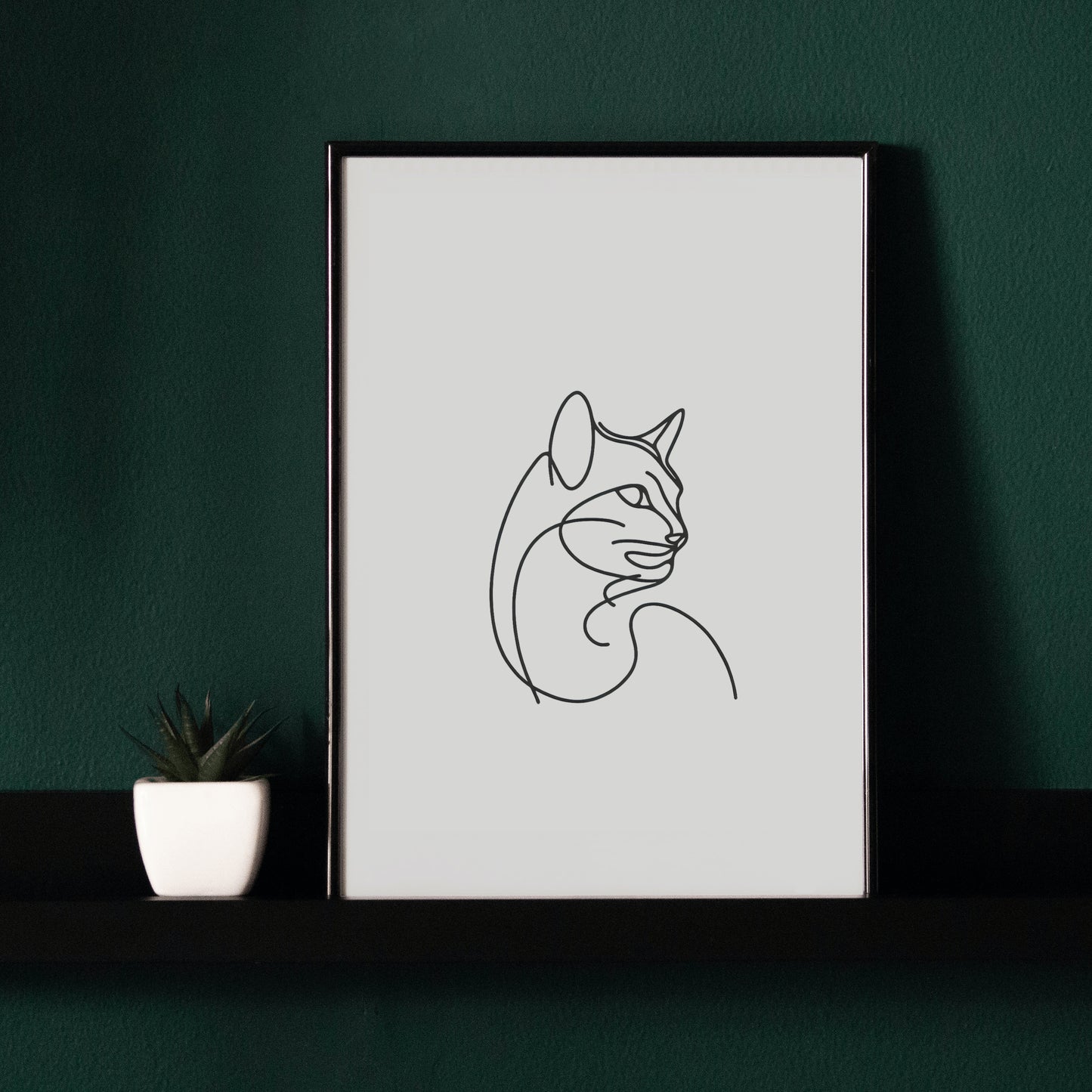 Cat Digital Decor Print