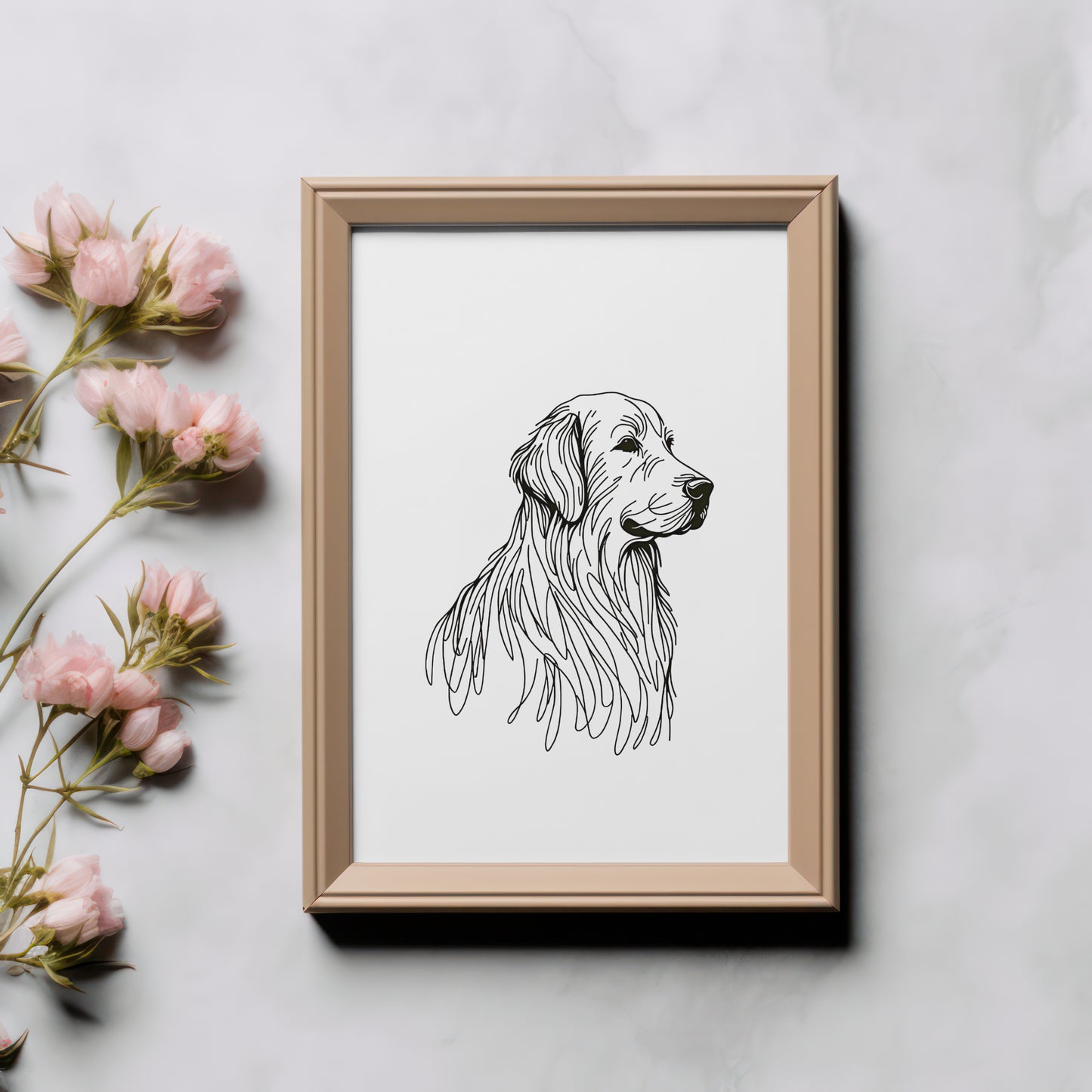 Golden Retriever Digital Decor