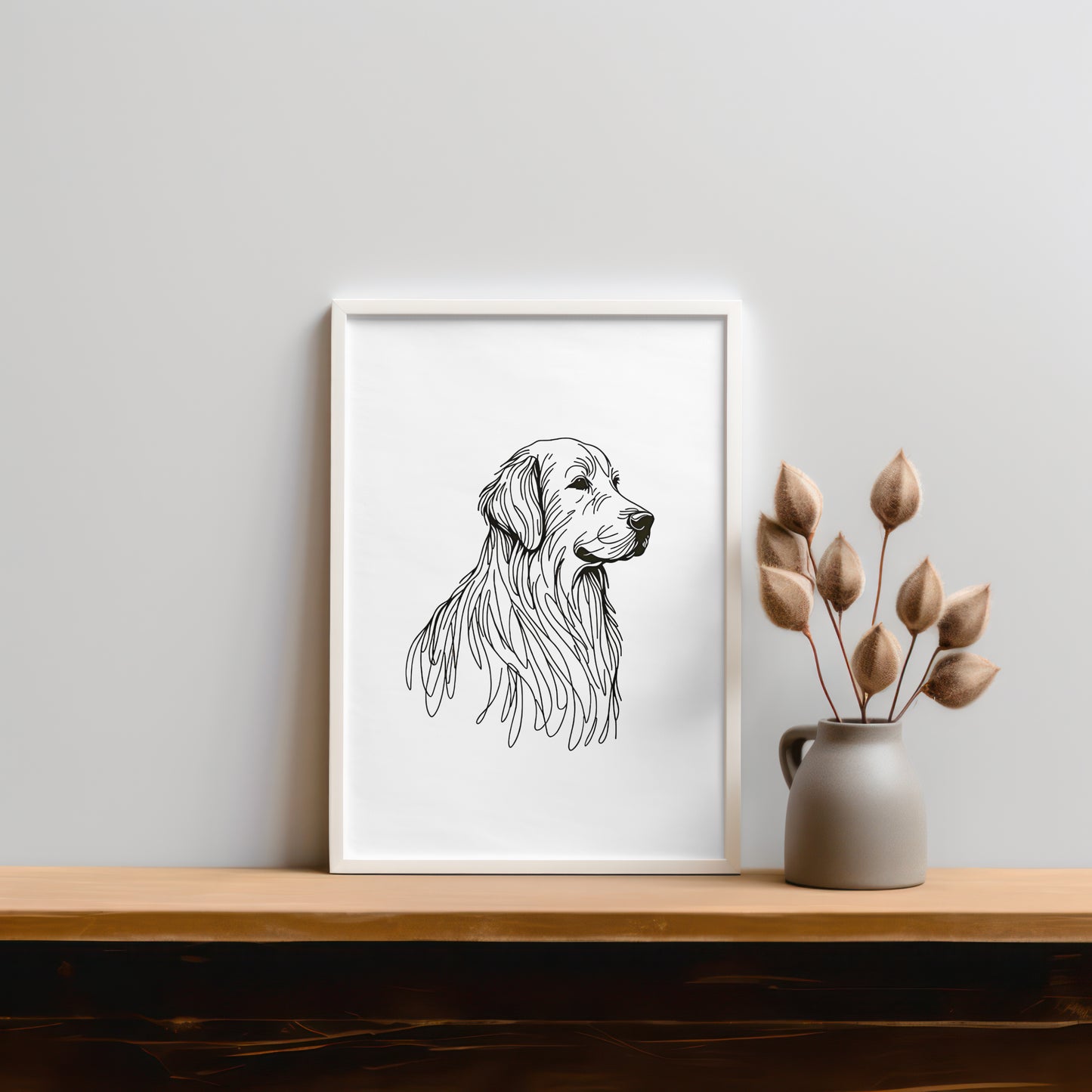 Golden Retriever Digital Decor