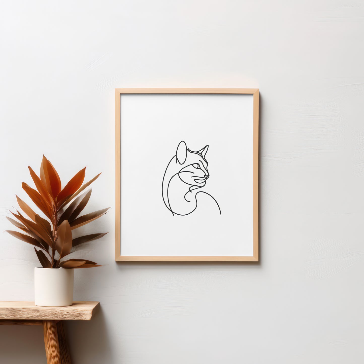 Cat Digital Decor Print